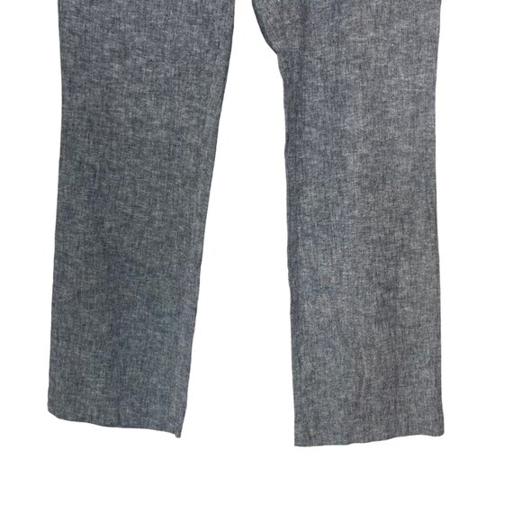 7th Avenue NY & Co  Linen Blend Pants Womens Size 12 Light Blue - Picture 4 of 8
